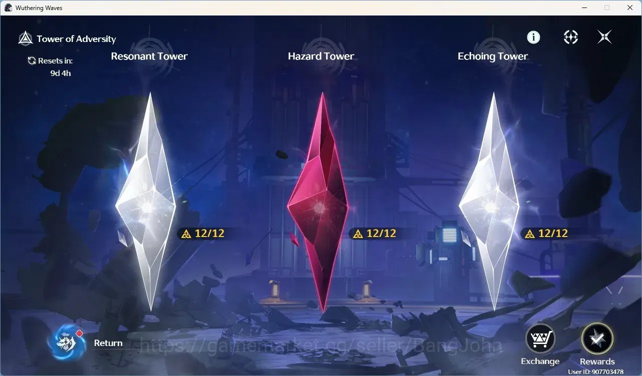 Wuthering Waves Accounts Others SEA|UL 48|Rank 5| 2 Char Limited Yangyang: Xuanling Rc5,Rebecca | Mc Female | TakeMail WW271B 5