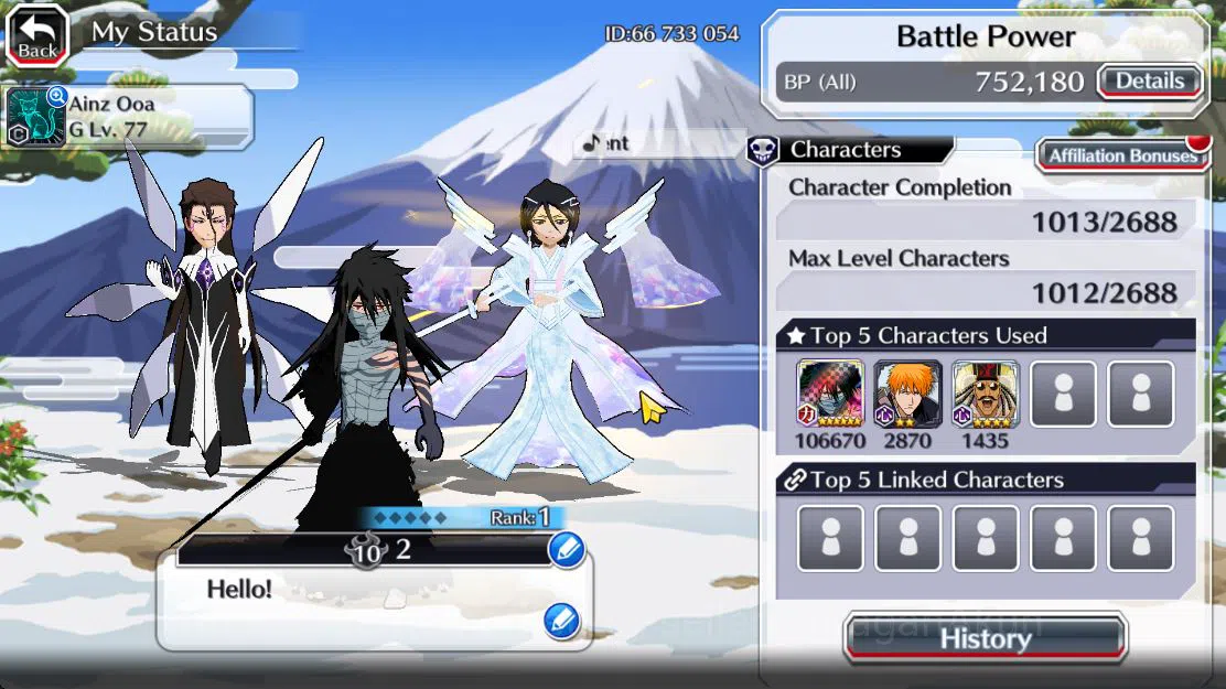 Bleach: Brave Souls Accounts [GLOBAL]48K Orbs|10th Rukia,9th(Gremy,Kenpchi,Ichg image 2