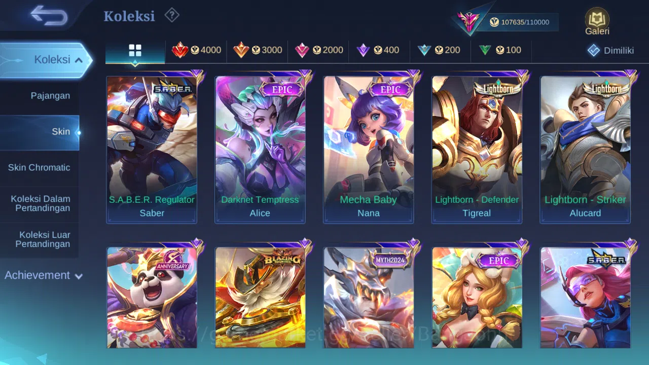 Mobile Legends: Bang Bang Accounts Hero 132 Skin 373 | Legend Franco | KOF Dyrroth | image 4