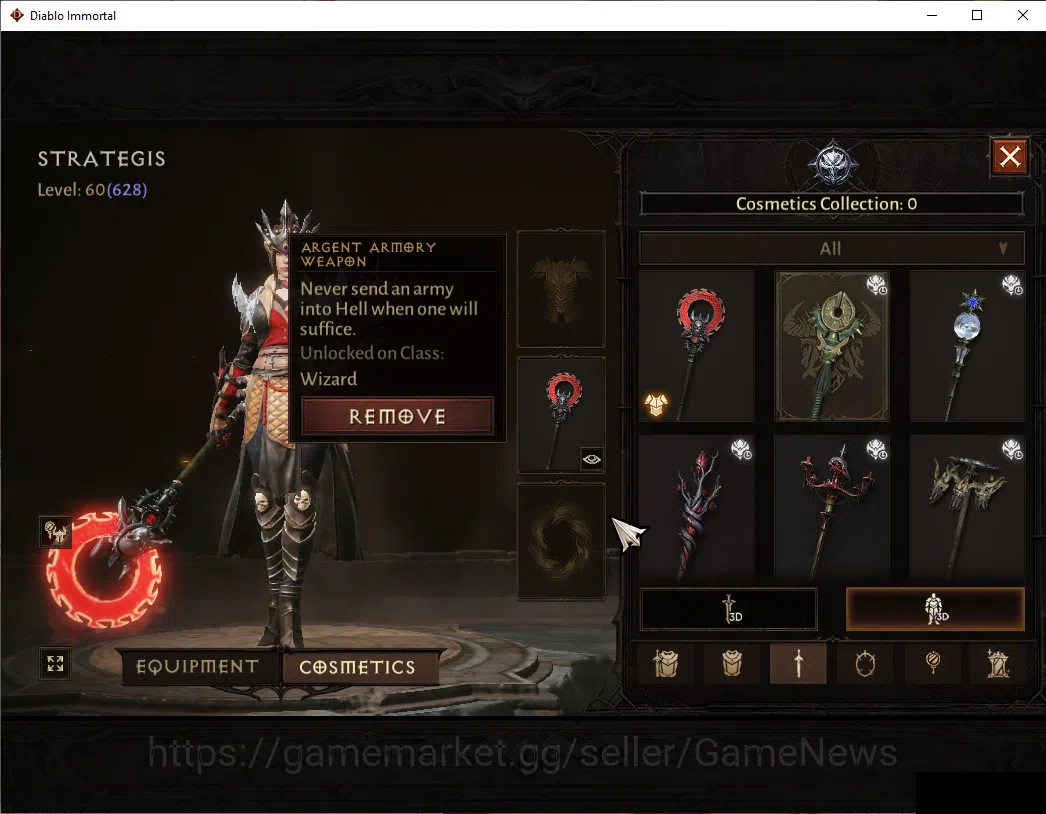 Diablo Immortal Accounts NA-Chains Of Honor|CS ON|Lv60(628)|Wizard|CR 37k|R image 11