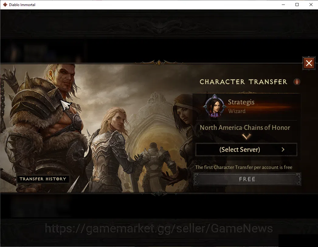 Diablo Immortal Accounts NA-Chains Of Honor|CS ON|Lv60(628)|Wizard|CR 37k|R image 2