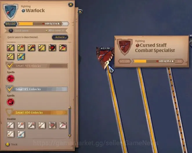 Albion Online Accounts High-End ASIA|331M Total Fame|5 WP Lv 100+ PVP&PVE Build|4 Off Hand Lv 100+|3 T7 GatheringTool|19,8M 11