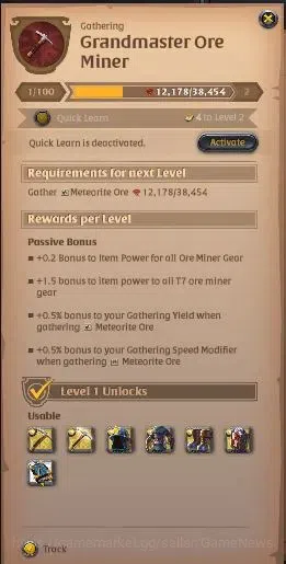Albion Online Accounts High-End ASIA|331M Total Fame|5 WP Lv 100+ PVP&PVE Build|4 Off Hand Lv 100+|3 T7 GatheringTool|19,8M 3