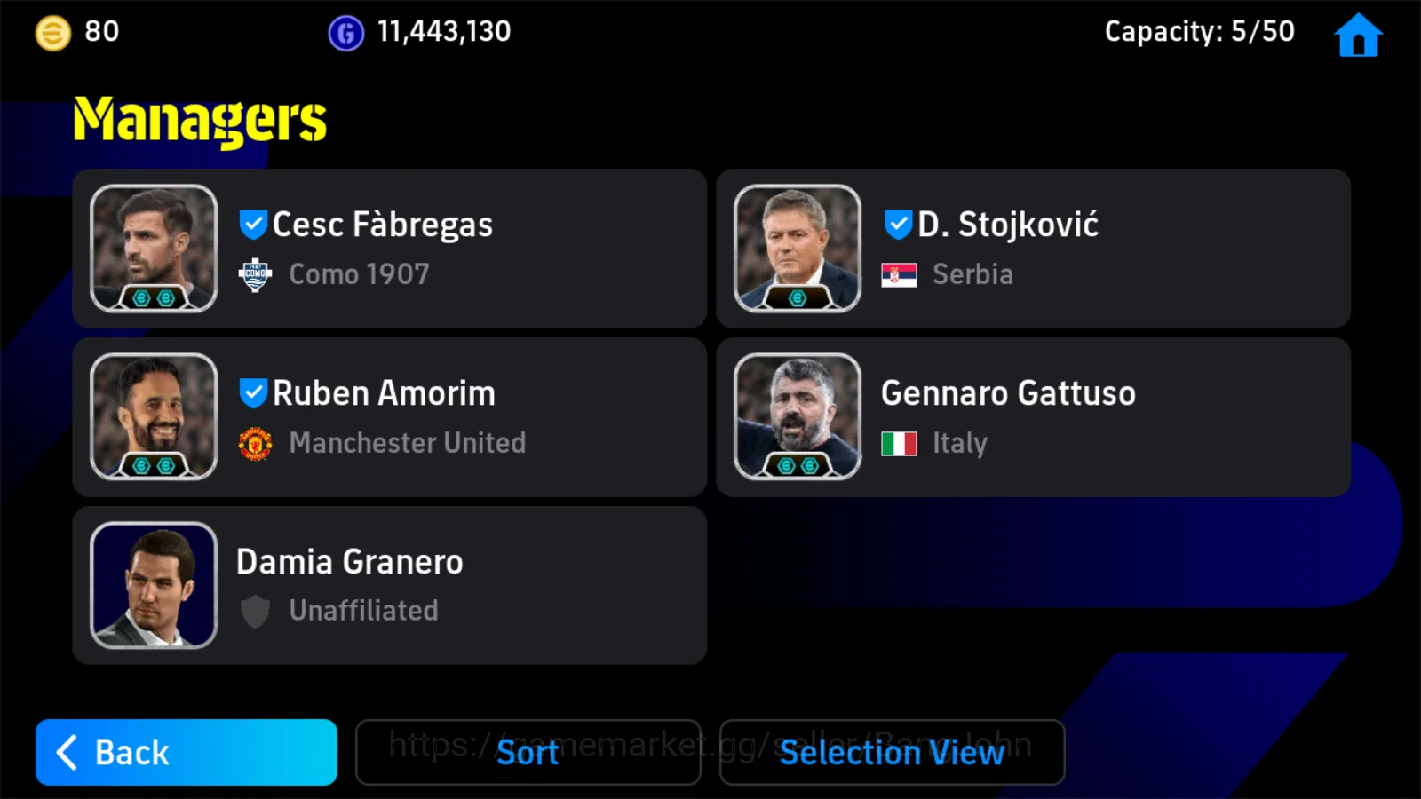 eFootball Accounts Others Power 3187 | sesko showtime,zico blitz epicdb, de jong showtime,joey palupessy Coach 2