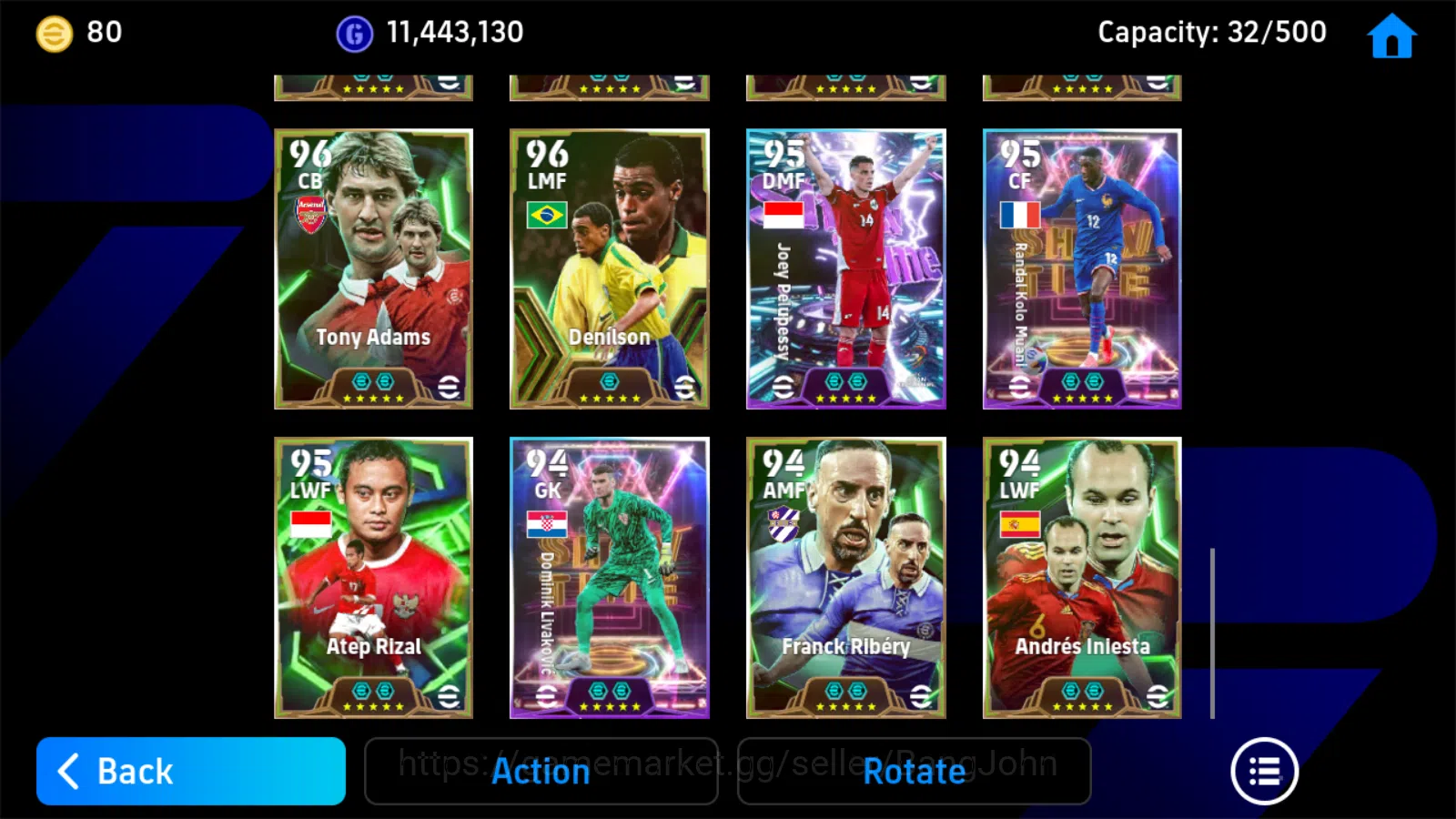 eFootball Accounts Others Power 3187 | sesko showtime,zico blitz epicdb, de jong showtime,joey palupessy Coach 7