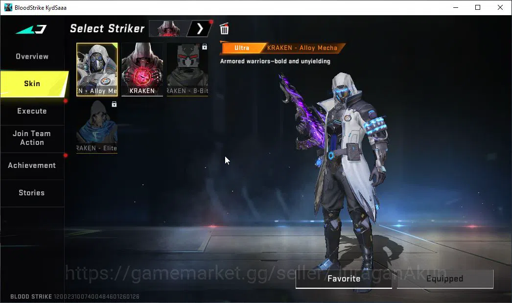 Blood Strike Accounts Mid-Tier ASIA|7 ETERNAL ZERO,AK47-Chiaro,KAG-6 Dyna,P90-Empy,Uzi,QBZ95,UMP45|Melee Kukri,Lightblade|27 11