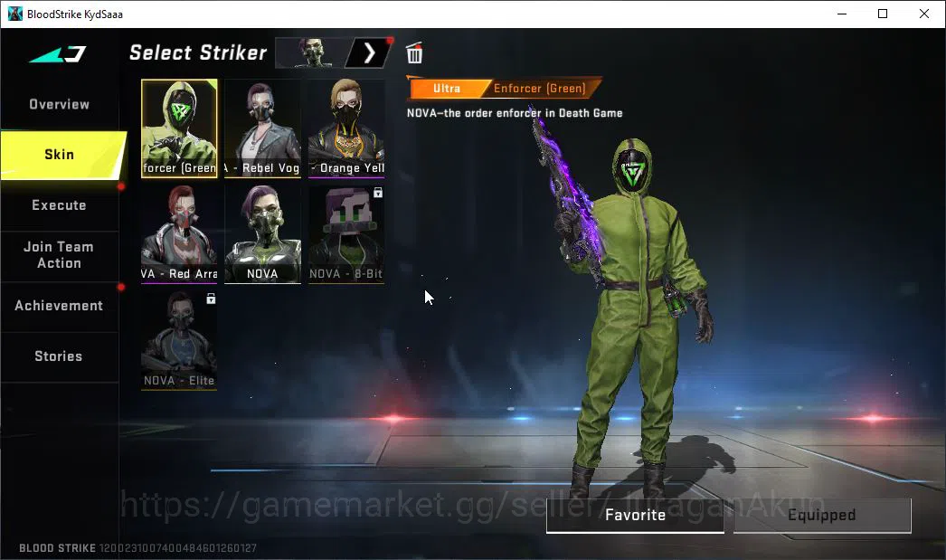 Blood Strike Accounts Mid-Tier ASIA|7 ETERNAL ZERO,AK47-Chiaro,KAG-6 Dyna,P90-Empy,Uzi,QBZ95,UMP45|Melee Kukri,Lightblade|27 13