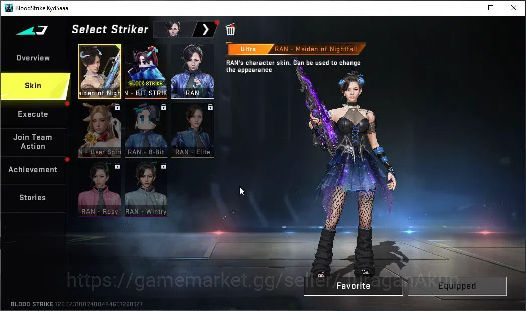 Blood Strike Accounts Mid-Tier ASIA|7 ETERNAL ZERO,AK47-Chiaro,KAG-6 Dyna,P90-Empy,Uzi,QBZ95,UMP45|Melee Kukri,Lightblade|27 14