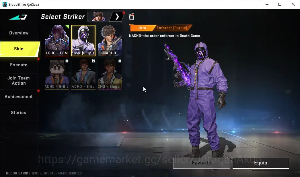 Blood Strike Accounts Mid-Tier ASIA|7 ETERNAL ZERO,AK47-Chiaro,KAG-6 Dyna,P90-Empy,Uzi,QBZ95,UMP45|Melee Kukri,Lightblade|27 4