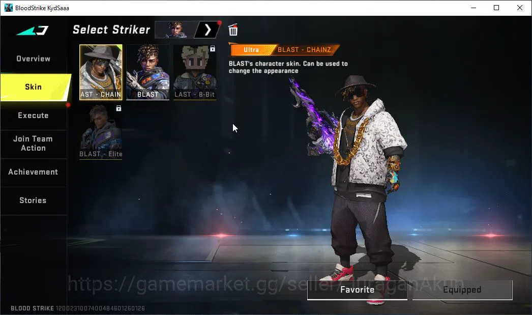 Blood Strike Accounts Mid-Tier ASIA|7 ETERNAL ZERO,AK47-Chiaro,KAG-6 Dyna,P90-Empy,Uzi,QBZ95,UMP45|Melee Kukri,Lightblade|27 5