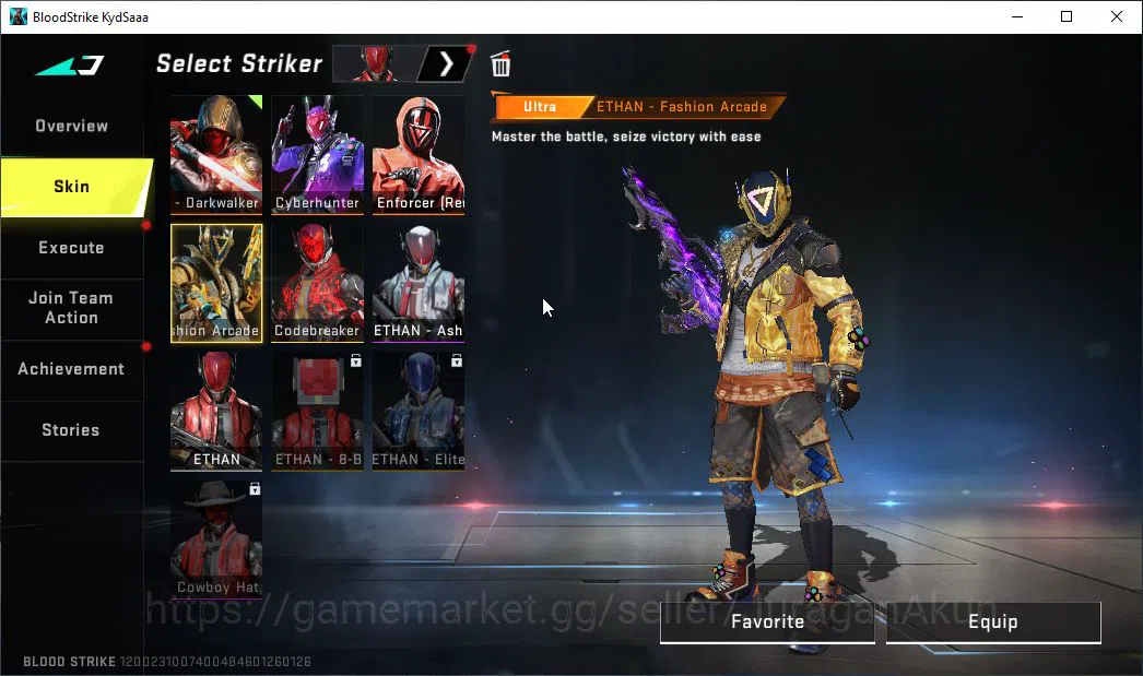 Blood Strike Accounts Mid-Tier ASIA|7 ETERNAL ZERO,AK47-Chiaro,KAG-6 Dyna,P90-Empy,Uzi,QBZ95,UMP45|Melee Kukri,Lightblade|27 9