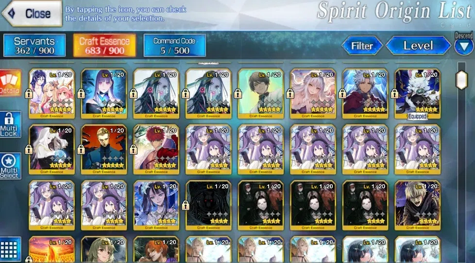 Fate-Grand Order Accounts NA Lv 130|11 limited ssr|340sq|Lady Avalon, Oberon, Skadi(ruler), Aesc, Bakatoria|Bday Unset|Log 10