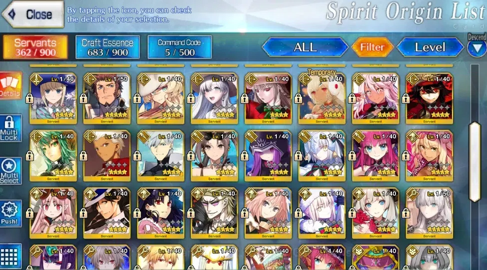 Fate-Grand Order Accounts NA Lv 130|11 limited ssr|340sq|Lady Avalon, Oberon, Skadi(ruler), Aesc, Bakatoria|Bday Unset|Log 13