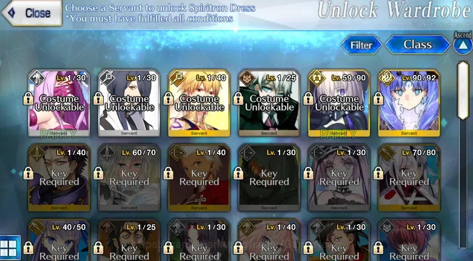 Fate-Grand Order Accounts NA Lv 130|11 limited ssr|340sq|Lady Avalon, Oberon, Skadi(ruler), Aesc, Bakatoria|Bday Unset|Log 6