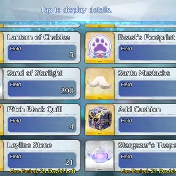 Fate-Grand Order Accounts NA Lv 130|11 limited ssr|340sq|Lady Avalon, Oberon, Skadi(ruler), Aesc, Bakatoria|Bday Unset|Log