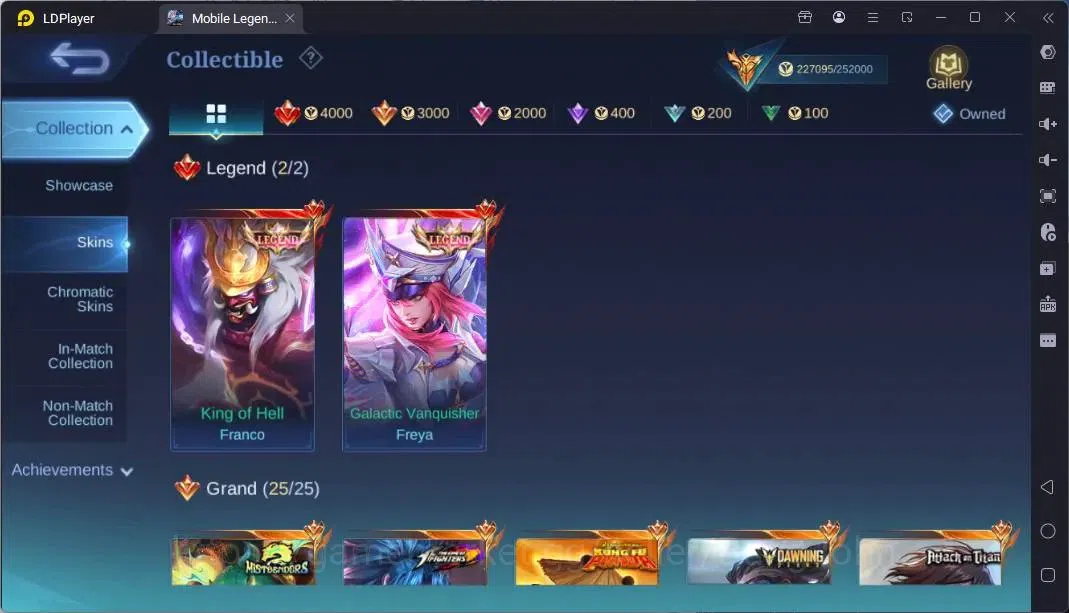 Mobile Legends: Bang Bang Accounts Global |Hero 132|Skin 507|Mega|Legend Franco,Freya image 7