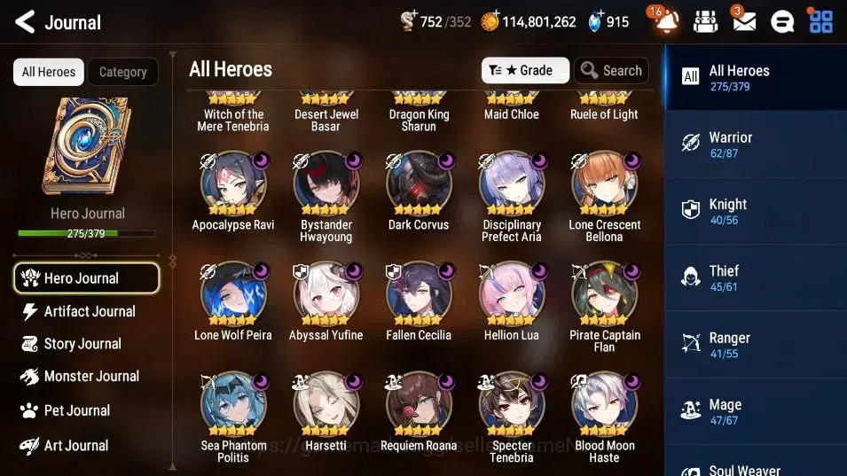 Epic Seven Accounts Asia| 30 ML (BArunka,NMLuna,RueleOfLight,LCBellona image 2
