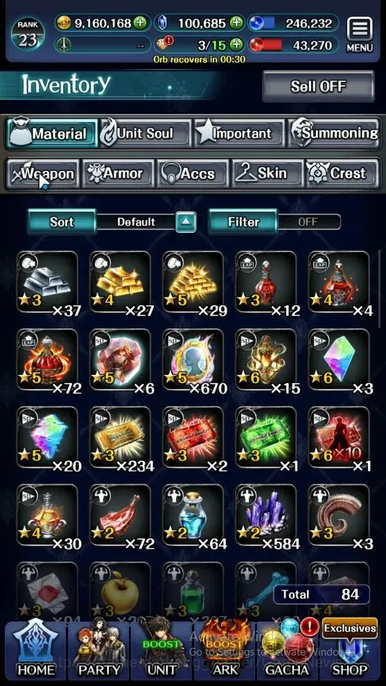 Last Cloudia Accounts Mid‑Game GLOBAL|Rank23|100K Crystal|Colab BraveFrontier(G Tilith,FG Vargas)+(G Lilaha,A Roland,Kanon 10