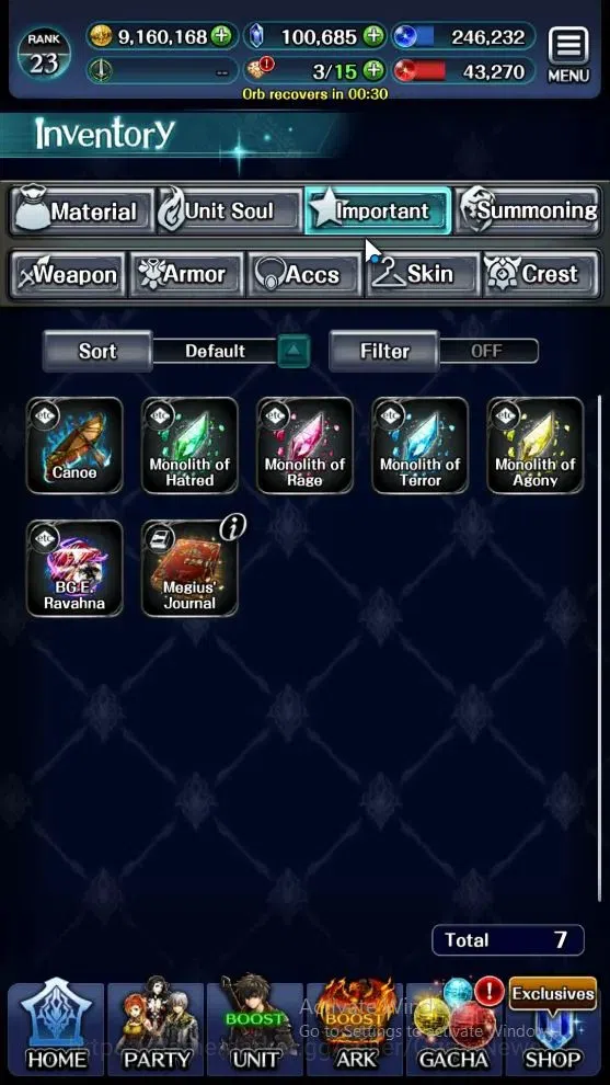 Last Cloudia Accounts Mid‑Game GLOBAL|Rank23|100K Crystal|Colab BraveFrontier(G Tilith,FG Vargas)+(G Lilaha,A Roland,Kanon 12