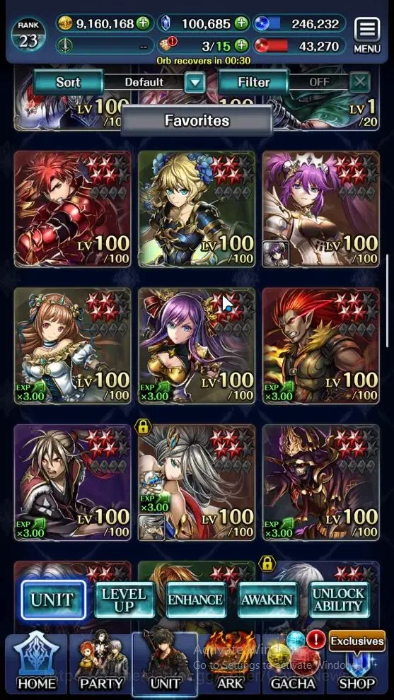 Last Cloudia Accounts Mid‑Game GLOBAL|Rank23|100K Crystal|Colab BraveFrontier(G Tilith,FG Vargas)+(G Lilaha,A Roland,Kanon 2