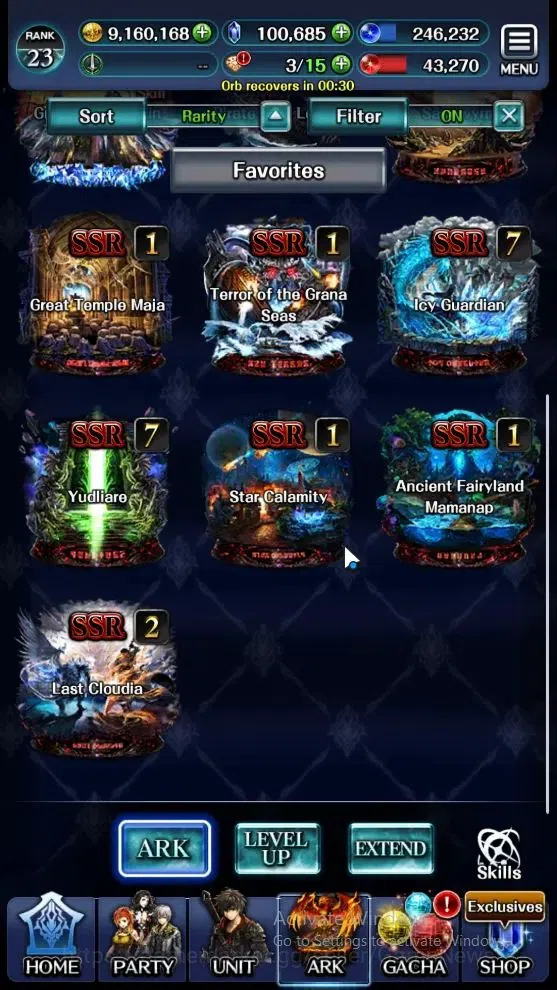 Last Cloudia Accounts Mid‑Game GLOBAL|Rank23|100K Crystal|Colab BraveFrontier(G Tilith,FG Vargas)+(G Lilaha,A Roland,Kanon 5