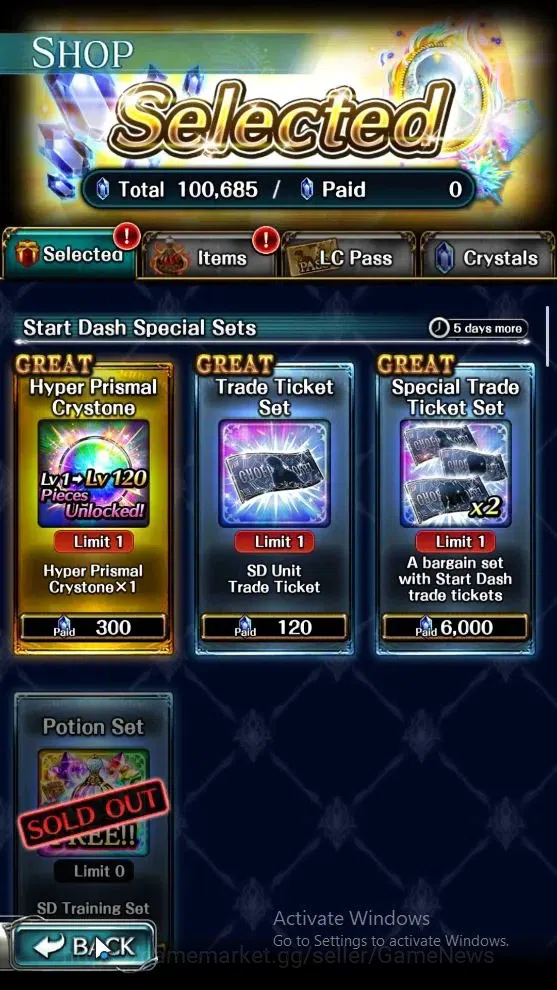 Last Cloudia Accounts Mid‑Game GLOBAL|Rank23|100K Crystal|Colab BraveFrontier(G Tilith,FG Vargas)+(G Lilaha,A Roland,Kanon 9