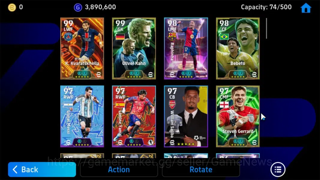 eFootball Accounts Android|2BigTime K.Kvaratskhella,Diego Forlan,Epic image 5