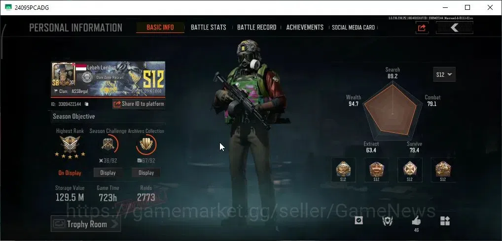 Arena Breakout Accounts MOBILE|Lv30|SV 129.5M|CV 78.5M|Decree LR-AR1,Koi L image 2