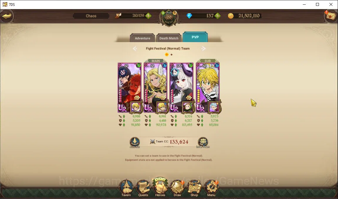 The Seven Deadly Sins: Grand Cross Accounts Global|1,5M CC|Starter Ch 5|137 DM+101 LS|4 UR| Me image 10