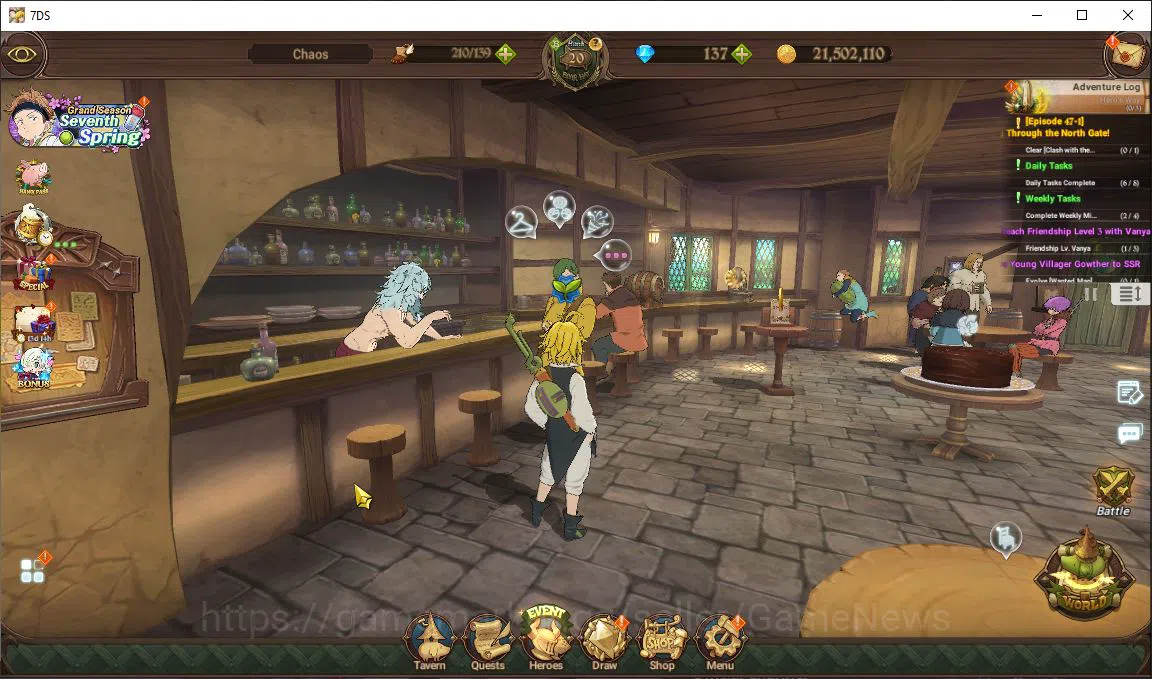 The Seven Deadly Sins: Grand Cross Accounts Global|1,5M CC|Starter Ch 5|137 DM+101 LS|4 UR| Me image 2