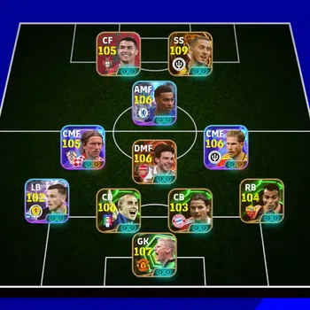 eFootball Accounts Meta Player EFB MOBILE [TS 3255] | 2 BIG TIME HAZARD & DECLAN RICE,3 PACKS MESSI,NEYMAR & PORTUGAL