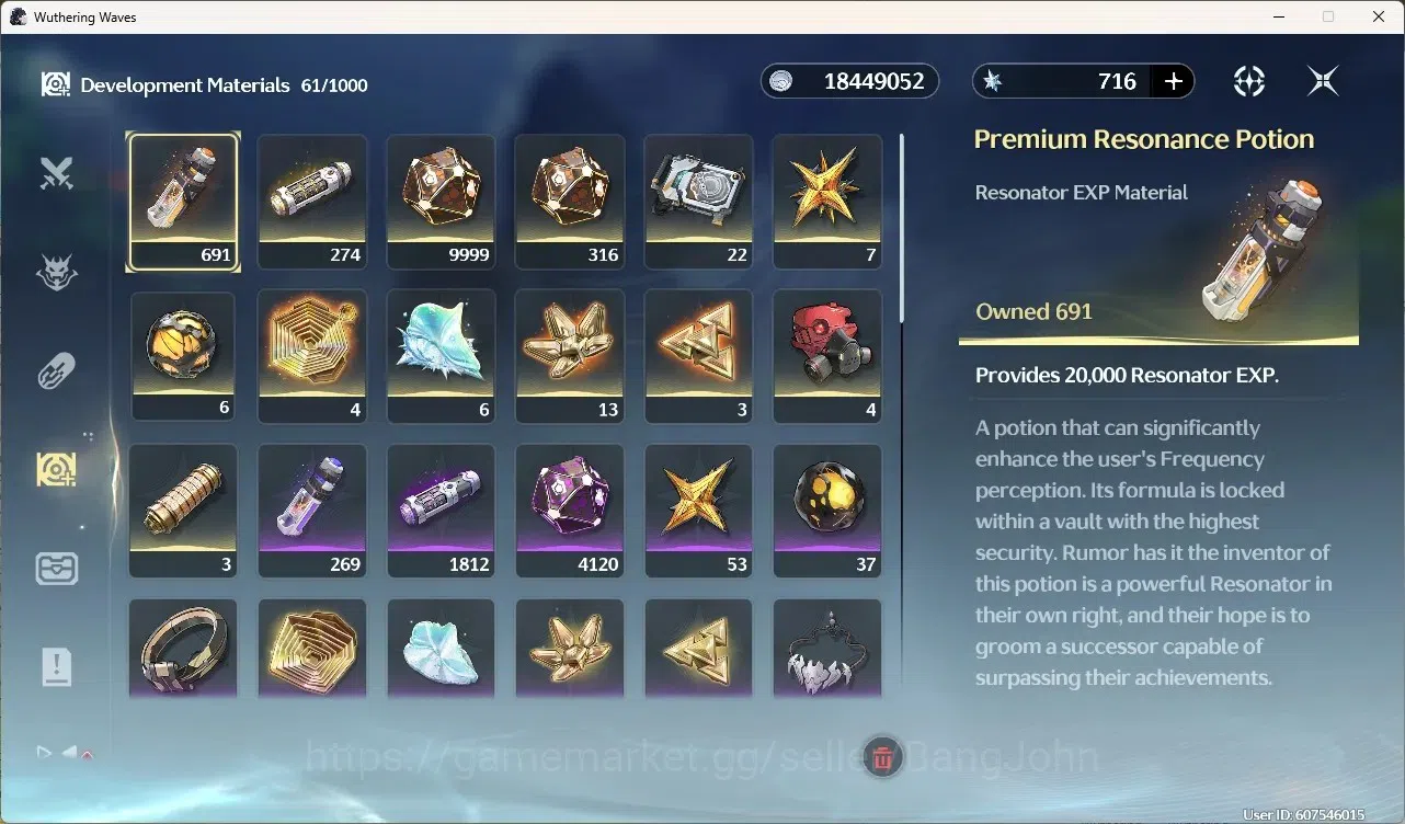 Wuthering Waves Accounts Starter EU|UL 49|Rank 5|2 Char Limited[Yangyang:Xuanling]+Sign,Xiangli Yao|716Astrite|Mc Female 20