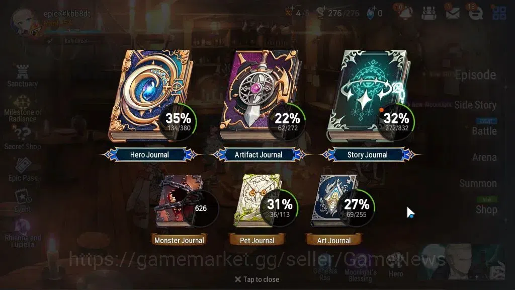 Epic Seven Accounts GLOBAL Unverif|New Era|8 ML(Rhiana N Luciel,LC Bel image 3