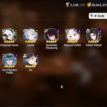Epic Seven Accounts Mid-Tier Global UnVerif|10ML(Lisette,Zio,SNYulha,ArbiterV,SP Politis Etc)+Full CZN,Byblis,Rinak Etc|1154