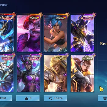 Mobile Legends: Bang Bang Accounts Others Hero 133|Skin 335|Gusion Legend|KoF [Chou,Karina],LBox [Kaja,Franco,Karina],Roger