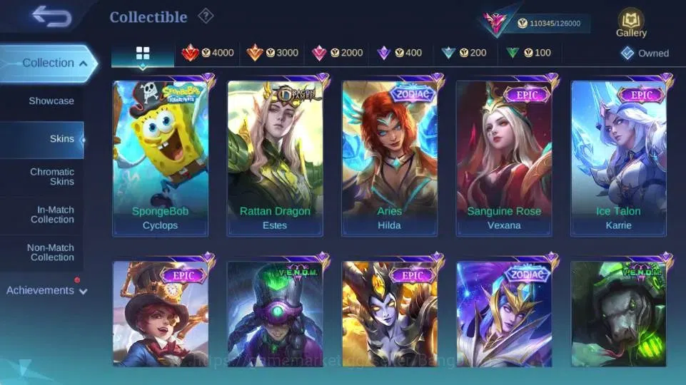 Mobile Legends: Bang Bang Accounts Global|Skin 399|Exalted|KOF Karina,SaintSeiya Vali image 12