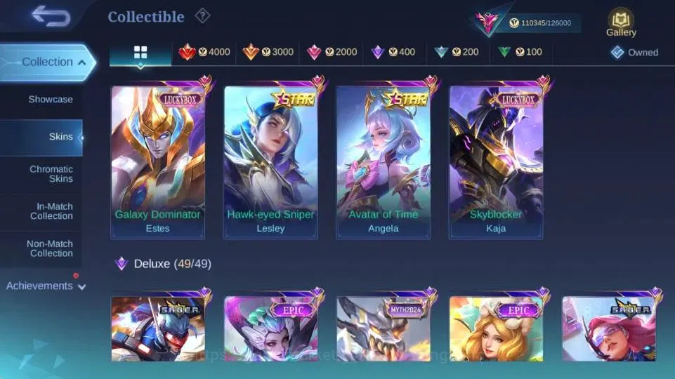 Mobile Legends: Bang Bang Accounts Global|Skin 399|Exalted|KOF Karina,SaintSeiya Vali image 15