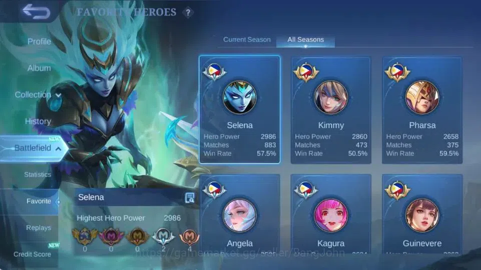 Mobile Legends: Bang Bang Accounts Global|Skin 399|Exalted|KOF Karina,SaintSeiya Vali image 18