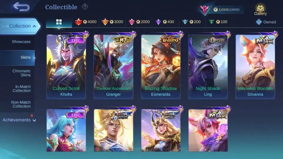 Mobile Legends: Bang Bang Accounts Global|Skin 399|Exalted|KOF Karina,SaintSeiya Vali image 6