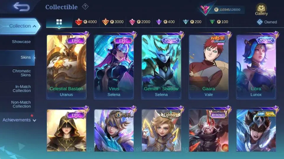 Mobile Legends: Bang Bang Accounts Global|Skin 399|Exalted|KOF Karina,SaintSeiya Vali image 8