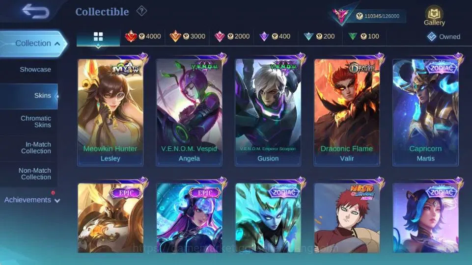 Mobile Legends: Bang Bang Accounts Global|Skin 399|Exalted|KOF Karina,SaintSeiya Vali image 9