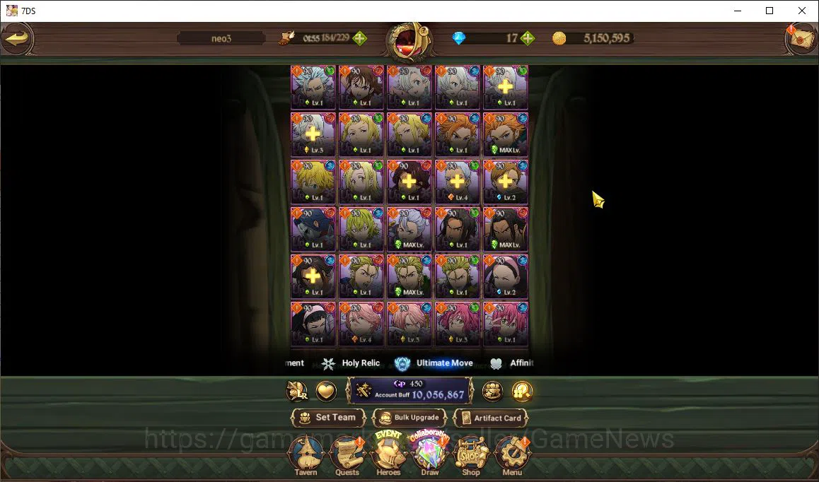 The Seven Deadly Sins: Grand Cross Accounts Asia|10 M CC|111 Ls|10 LR+8 UR+Many Collab|Roxy,Go image 14