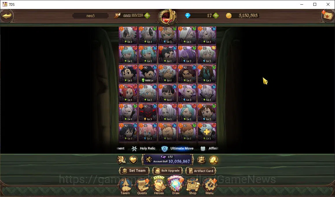 The Seven Deadly Sins: Grand Cross Accounts Asia|10 M CC|111 Ls|10 LR+8 UR+Many Collab|Roxy,Go image 15