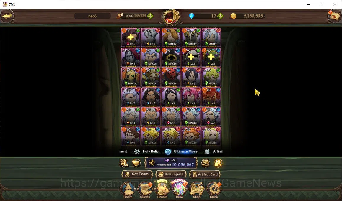 The Seven Deadly Sins: Grand Cross Accounts Asia|10 M CC|111 Ls|10 LR+8 UR+Many Collab|Roxy,Go image 17