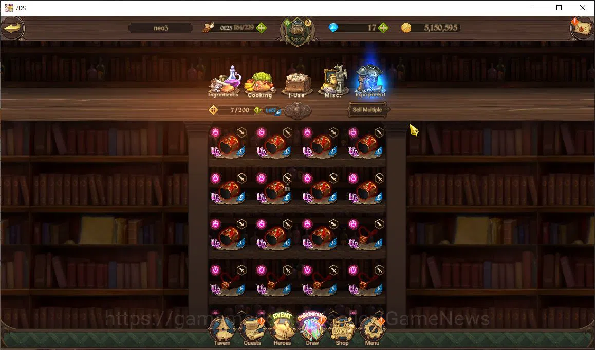 The Seven Deadly Sins: Grand Cross Accounts Asia|10 M CC|111 Ls|10 LR+8 UR+Many Collab|Roxy,Go image 2