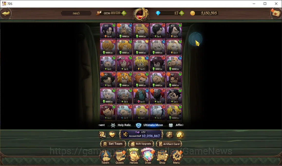 The Seven Deadly Sins: Grand Cross Accounts Asia|10 M CC|111 Ls|10 LR+8 UR+Many Collab|Roxy,Go image 20