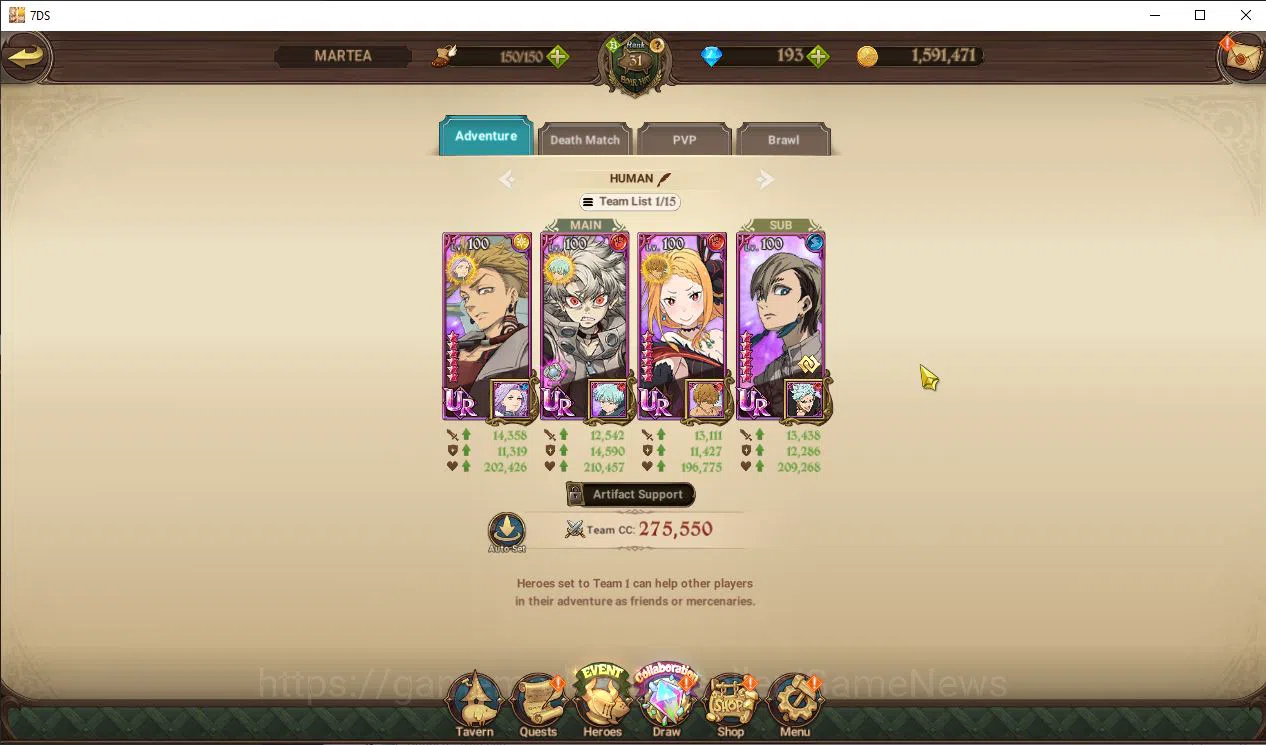Buy The Seven Deadly Sins: Grand Cross Accounts - Asia | 2M