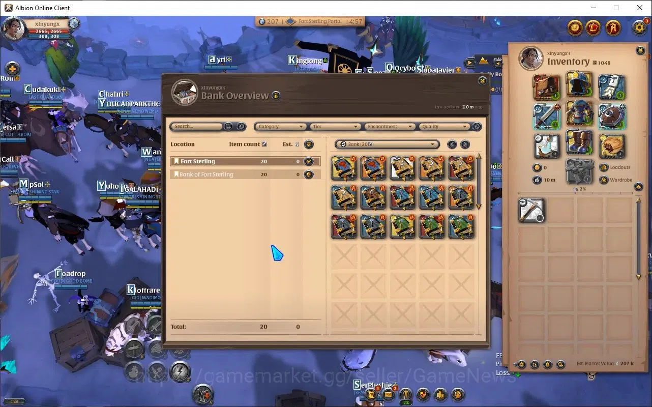 Albion Online Accounts ASIA | 2,89M Total Fame - 10M Silver | T8 Ore Mine image 2