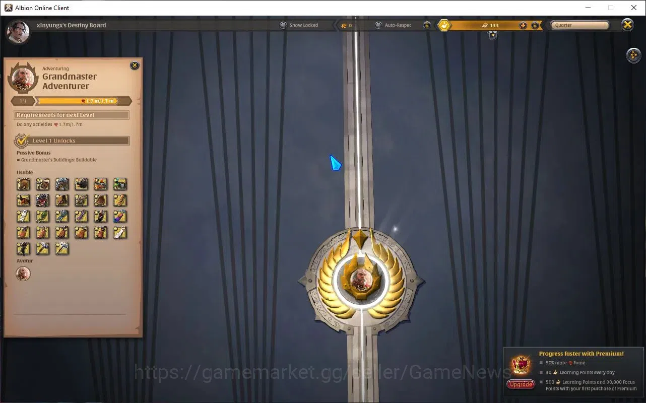 Albion Online Accounts ASIA | 2,89M Total Fame - 10M Silver | T8 Ore Mine image 9