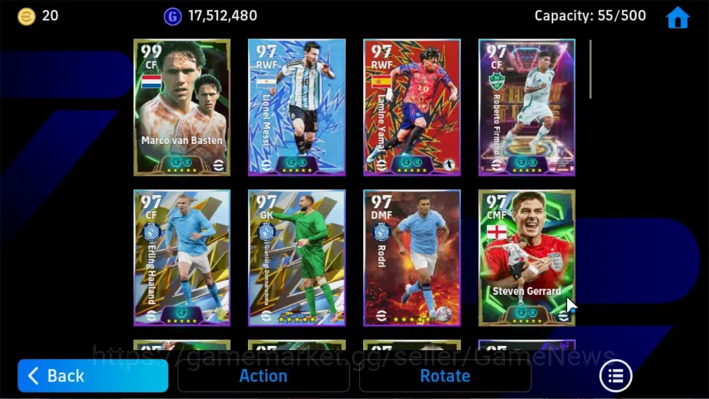 eFootball Accounts Android|Epic Marco van Basten,Gerrard,Edmilson,Rij image 4